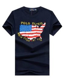 U.S.A Flag T-shirt Black