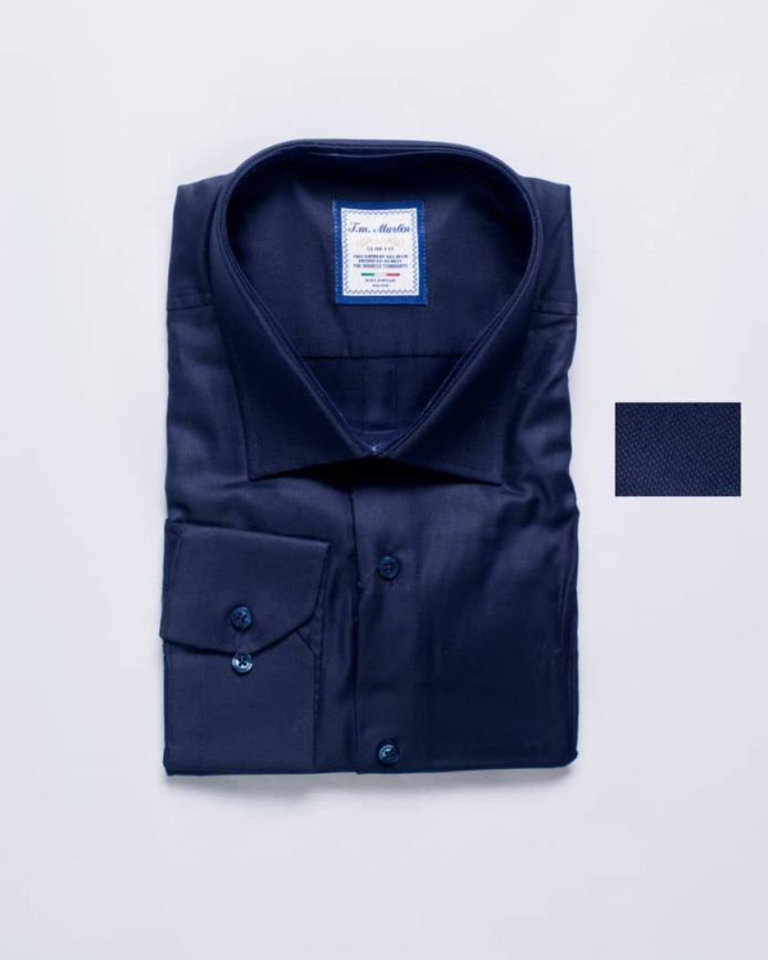 T.M-Martin Long-sleeve Shirt NavyBlue