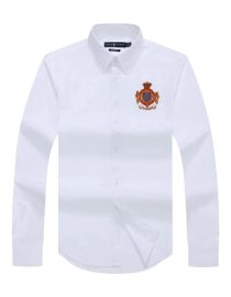 Long-sleeve RL-Crested Shirt White