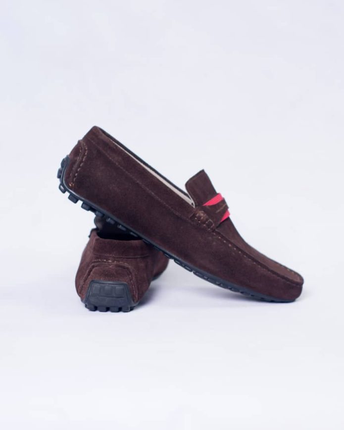 Suede Loafer Shoe Brown