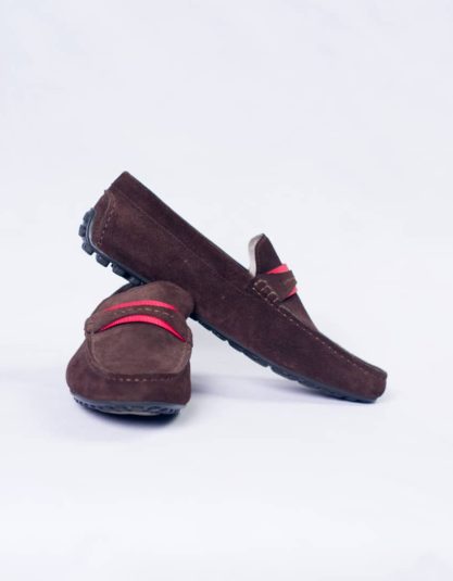 Suede Loafer Shoe Brown