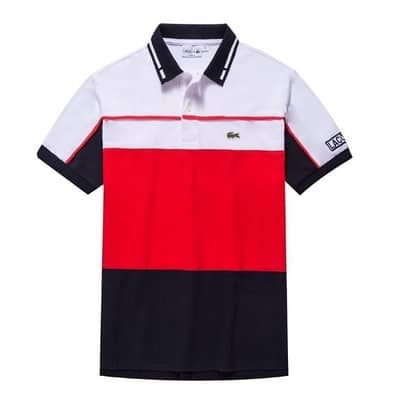 Lacoste Block Polo Red