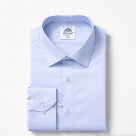 Classic Long Sleeve Dress Shirt For Men - Sky Blue