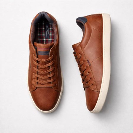 Ben Sherman Classic Low-Top Sneakers – Brown