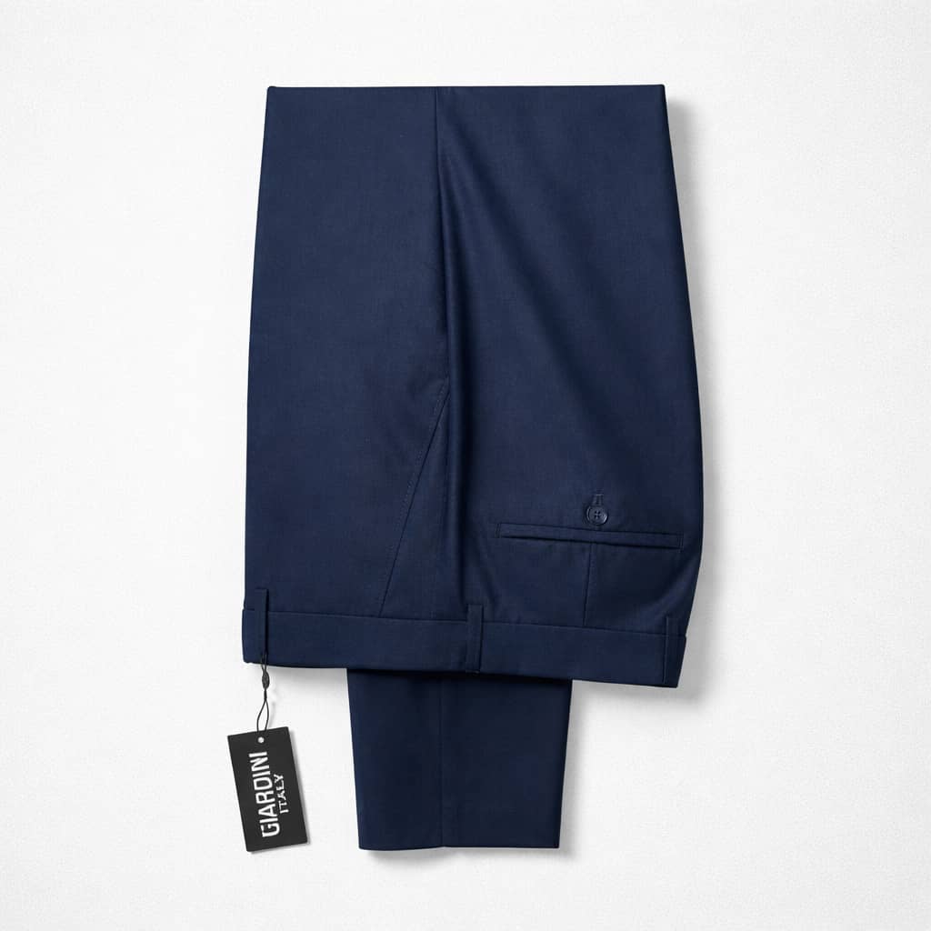 Men's Slim Fit Formal Dress Pant Trouser - Navy Blue