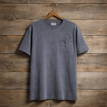 Men's Premium Crew Neck Pocket T-Shirt - Shadow Grey