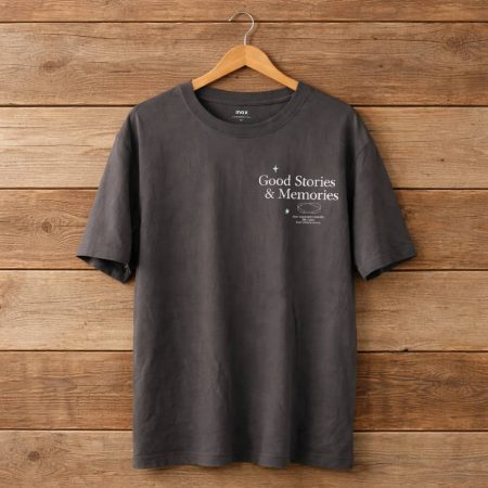 Mox Men's Graphic Print Crew Neck T-Shirt - Slate Grey