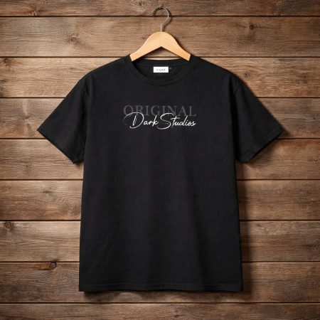 Men's Dual-Tone Graphic Crew Neck T-Shirt - Black