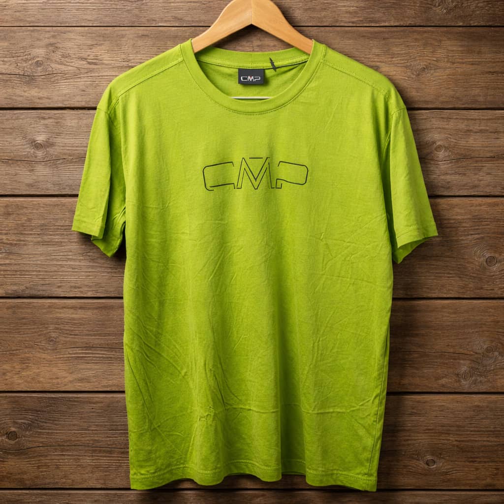 CMP Signature Graphic Crew Neck T-Shirt For Men - Acid Green