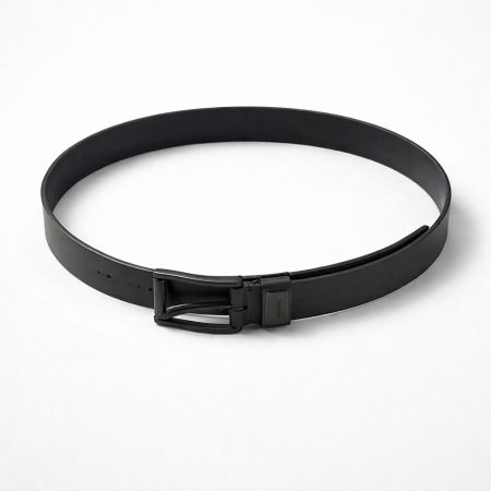 Men's Premium Leather Dress Belt - Black