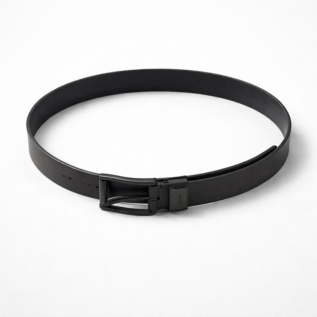 Men's Premium Leather Dress Belt - Black