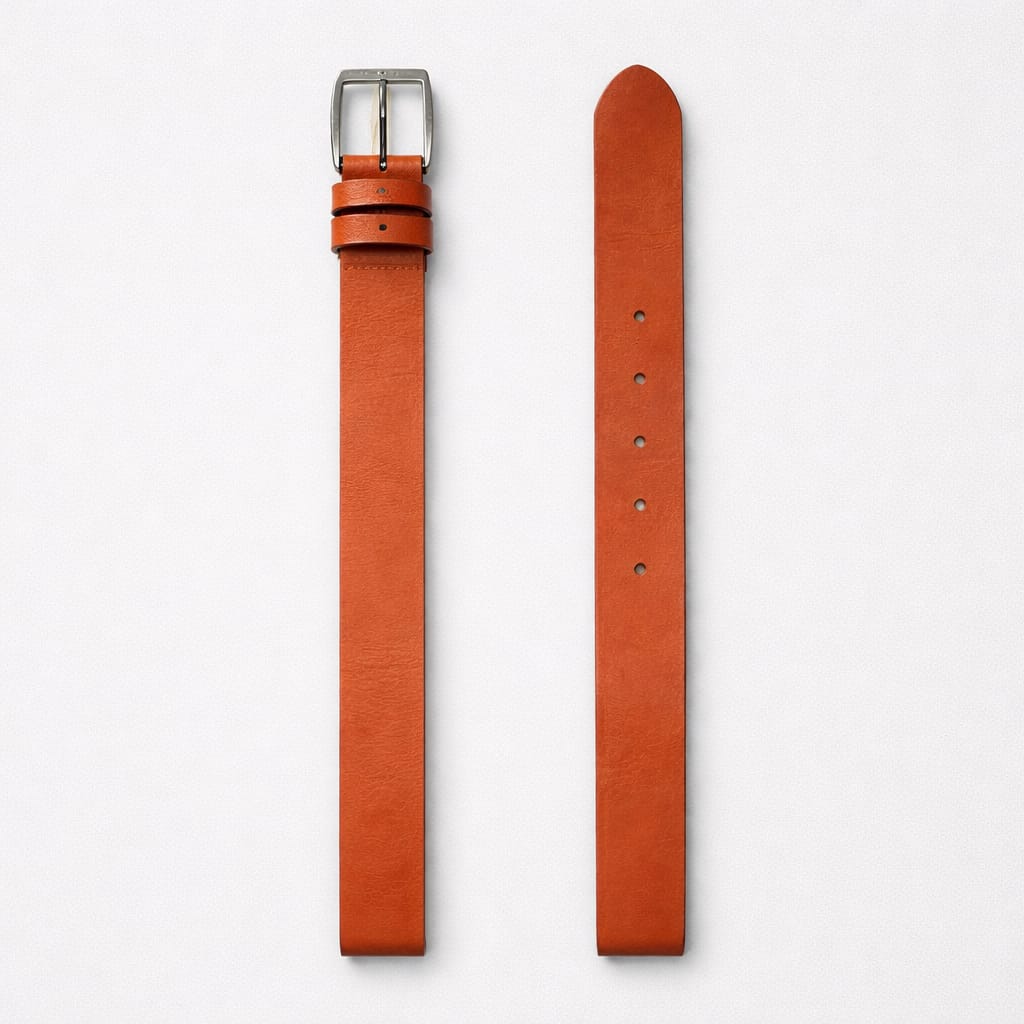 Diesel Premium Leather Buckle Belt For Men - Brown