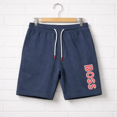 Men's Classic Drawstring Sweat Jogger Shorts - Navy Blue