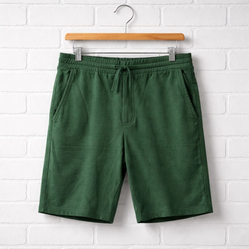 Men's Classic Drawstring Sweat Jogger Shorts - Green