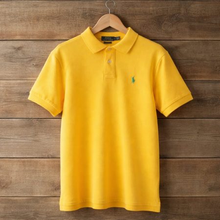 Men's Premium Embroidered Polo Shirt - Sunshine Yellow