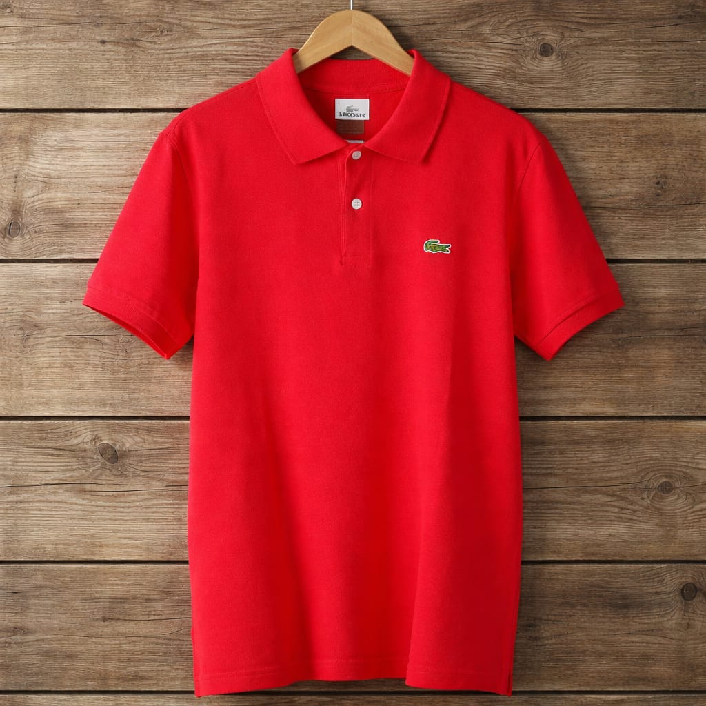 Men’s Premium Embroidered Polo Shirt - Red