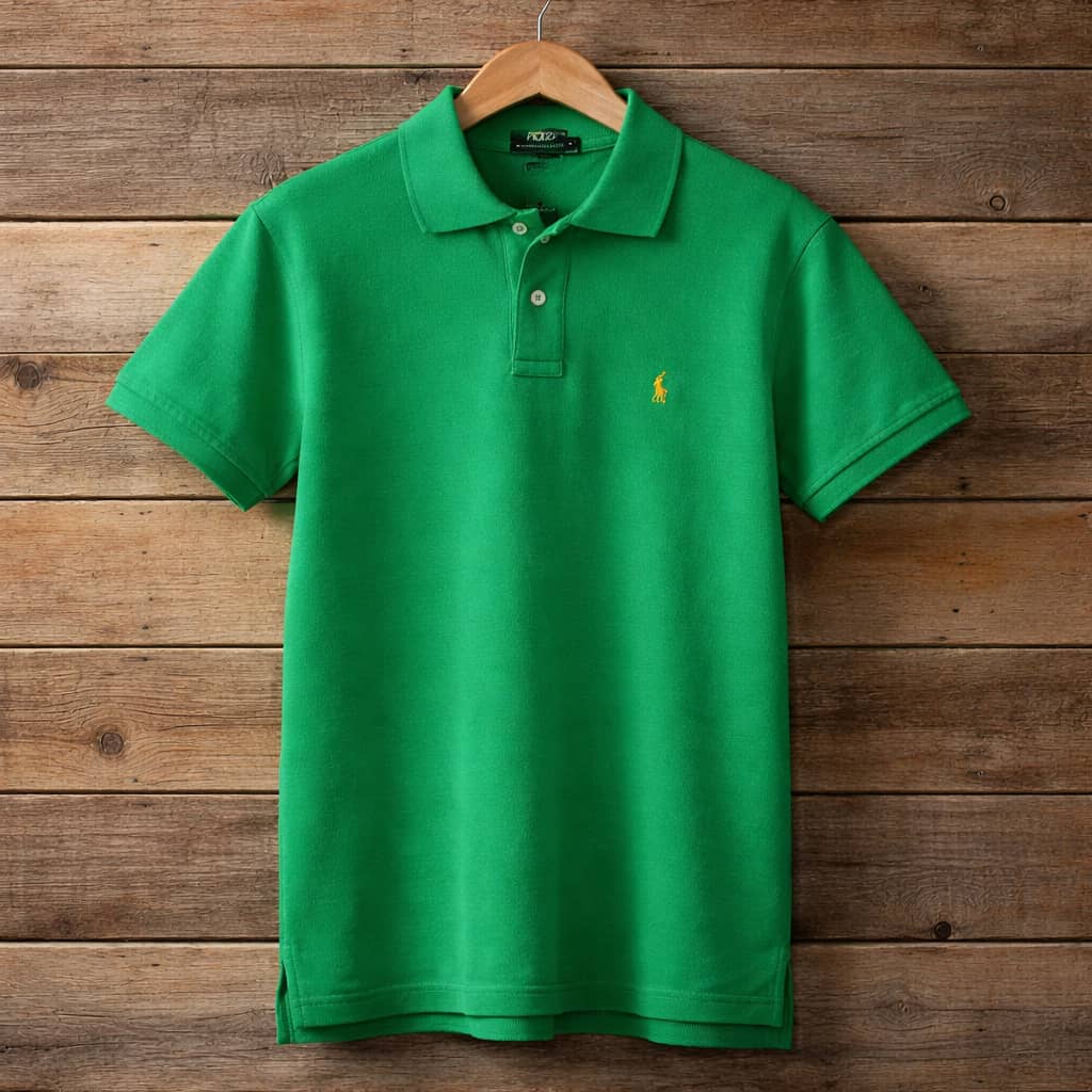 Men's Premium Embroidered Polo Shirt - Green