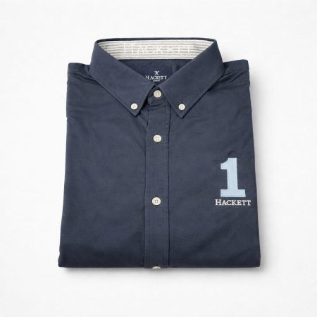 Men’s Premium Heritage Oxford Long Sleeve Shirt – Navy Blue