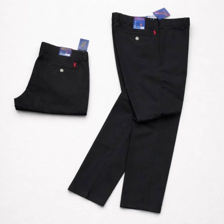 Men’s Premium Regular Fit Cotton Chino Pants - Black
