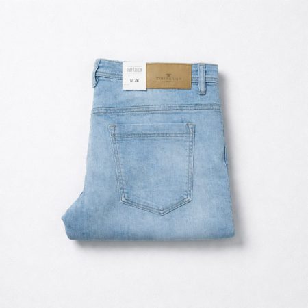 Tom Tailor Men's Regular Fit Stretch Denim Jeans - Light Blue