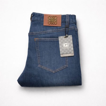 Men's Designer Stretch Denim Jeans - Dark Blue Wash