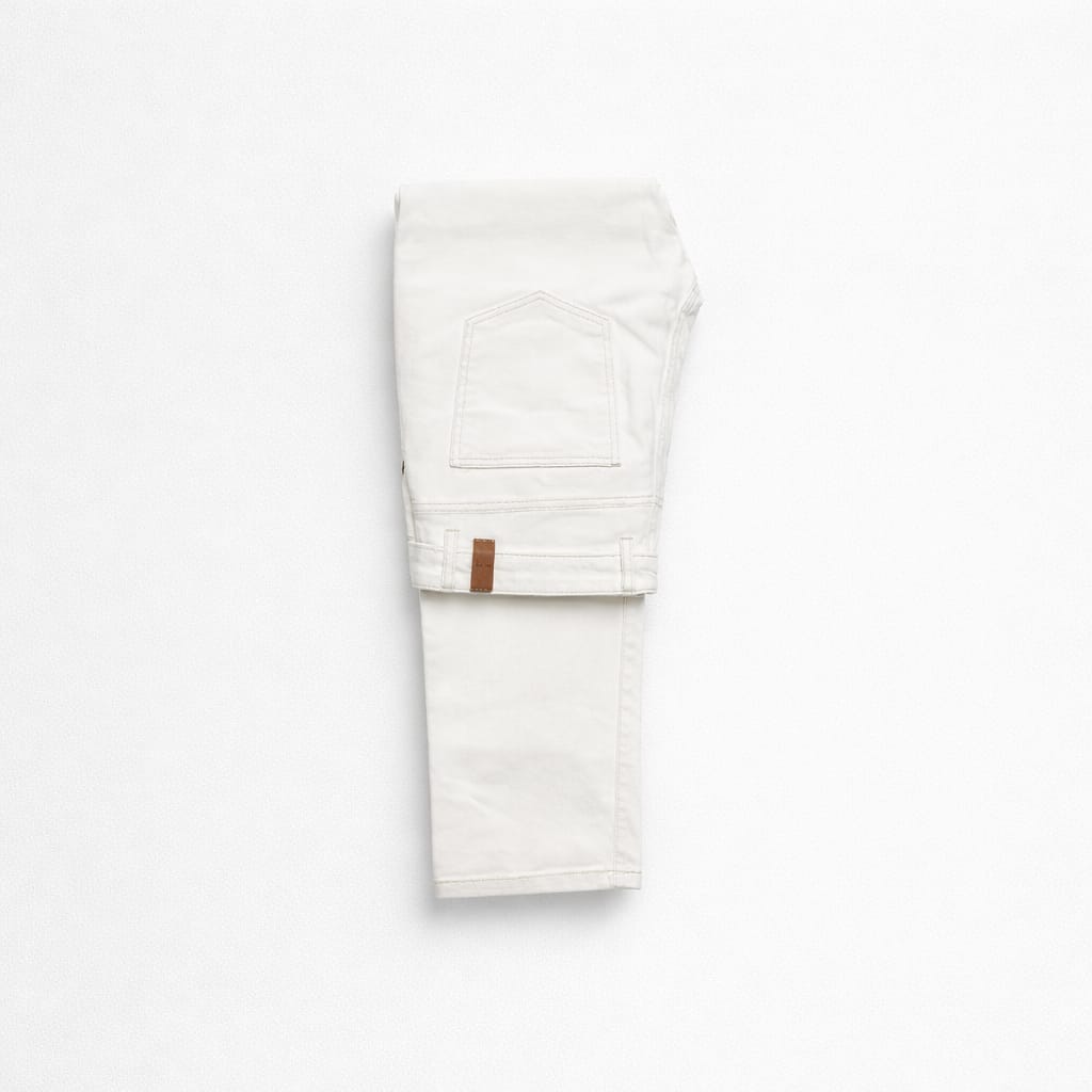 Men’s Regular Fit Stretch Denim Jeans - Off White