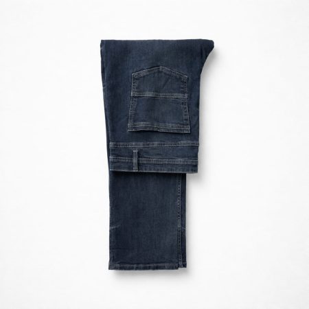 Men’s Regular Fit Denim Jeans – Dark Indigo Blue