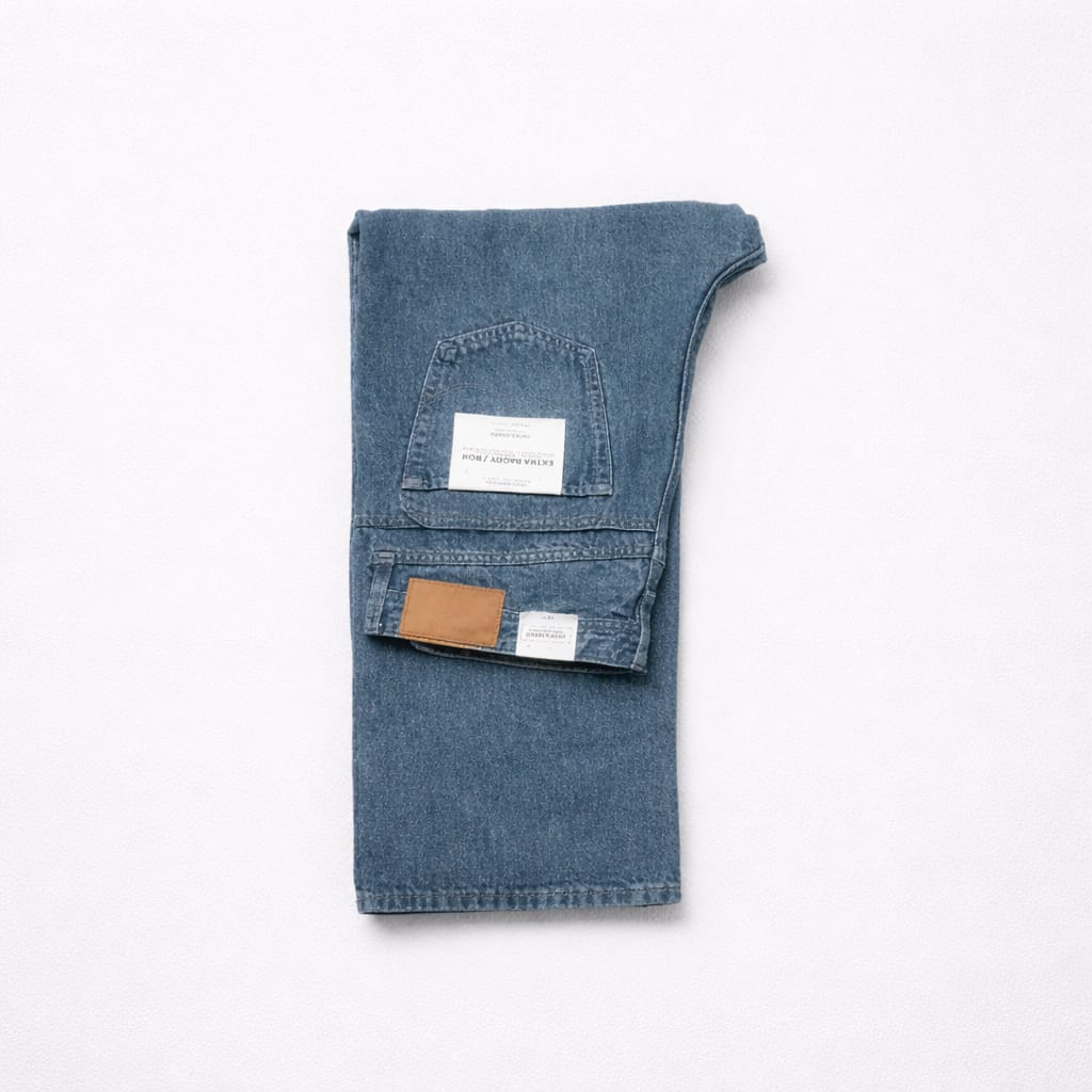 Jack & Jones Extra Baggy Fit Denim Jeans - Medium Blue Wash