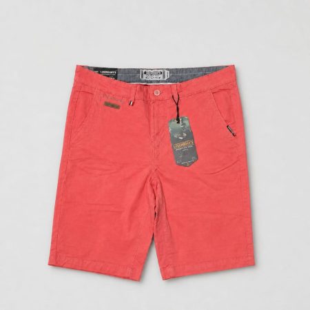 Ledgenders Aeronautical Men’s Chino Shorts - Coral Red