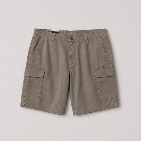 Men’s Relaxed Fit Utility Cargo Shorts - Muted Grey Brown