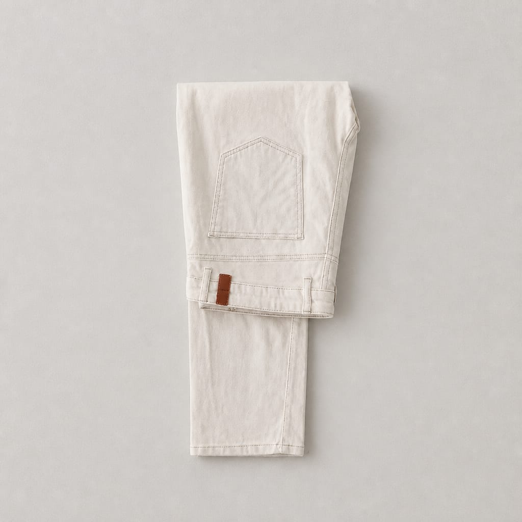 Men’s Regular Fit Stretch Denim Jeans - Off White