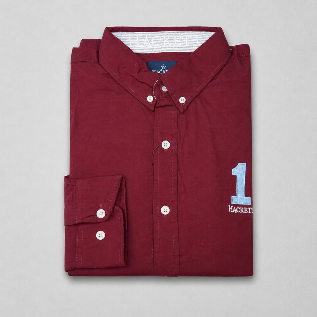Men's Heritage Oxford Long Sleeve Shirt - Wine