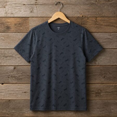 Men's All-Over Print Crew Neck T-Shirt – Charcoal Grey