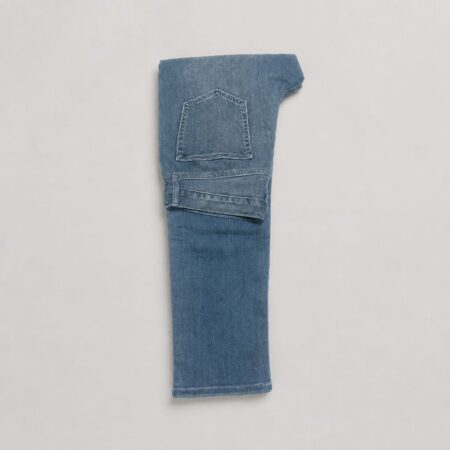 Men's Straight Fit Stretch Jeans - Light Wash Blue