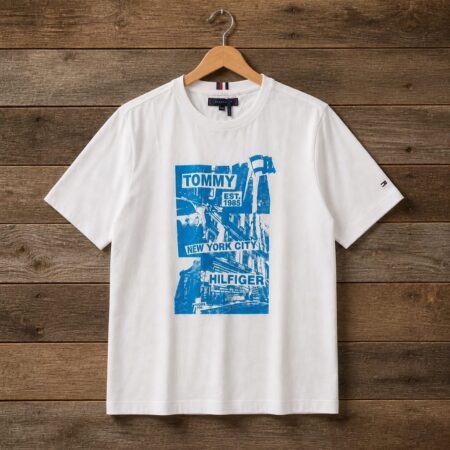 Men's New York City Graphic Premium Crew Neck T-Shirt - White