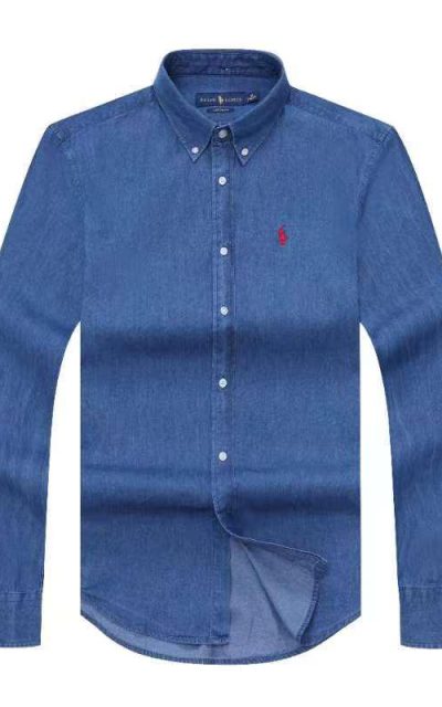 Long-sleeve Denim Shirt Blue